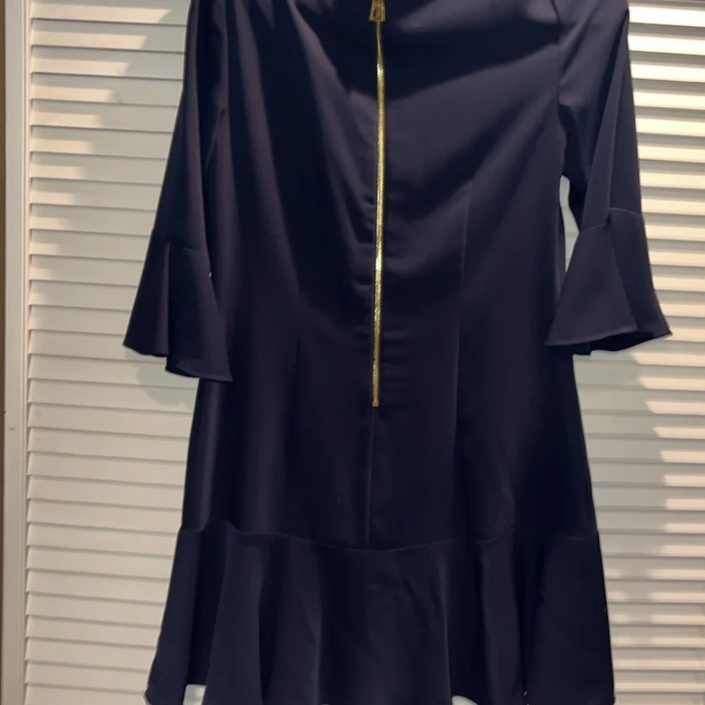 Sail To Sable STS‎ Navy ruffle hem dress women size 4